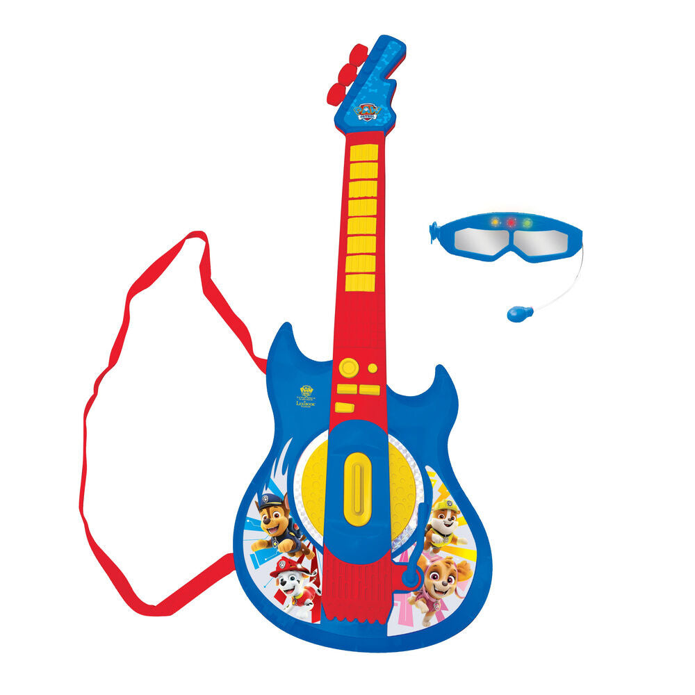 Guitarra electrónica azul y roja de Paw Patrol con correa - 2