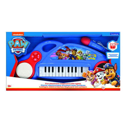 Piano electrónico azul y rojo de Paw Patrol con micrófono - 2