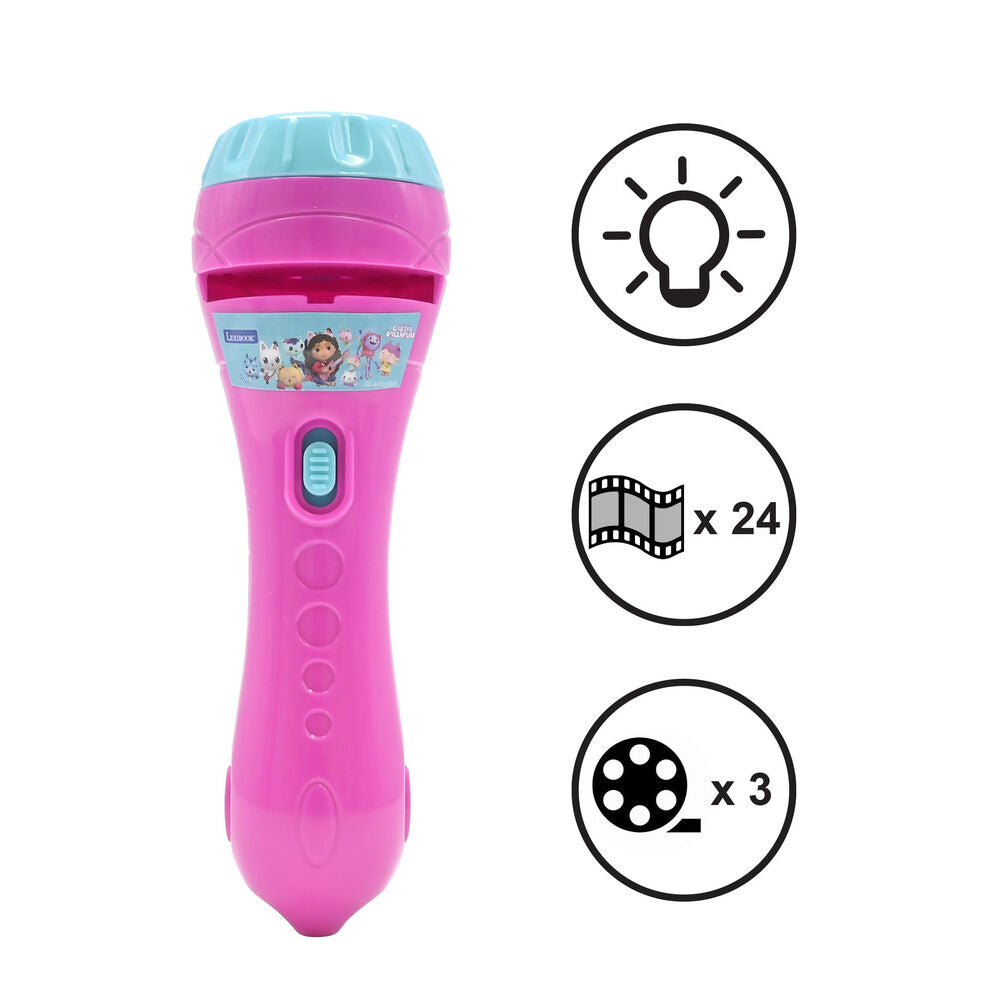 Linterna proyector rosa y turquesa de La Casa de Muñecas de Gabby