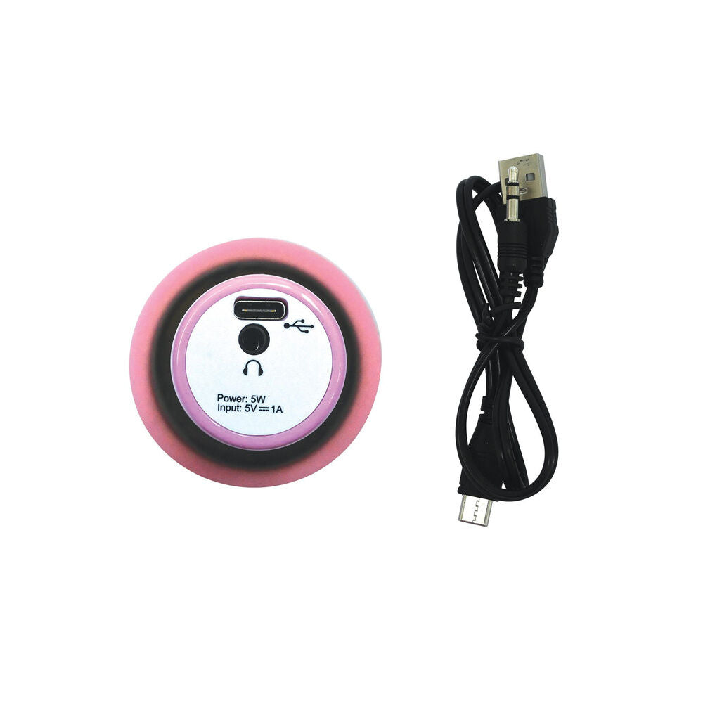 Micrófono inalámbrico Barbie rosa con altavoz y luces multicolor - 2