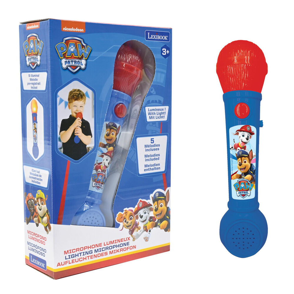 Micrófono luminoso azul y rojo de Paw Patrol - 2