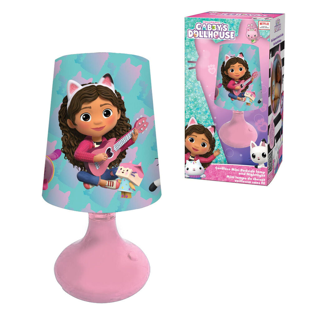 Mini lámpara rosa de Gabby’s Dollhouse con Gabby tocando la guitarra - 2