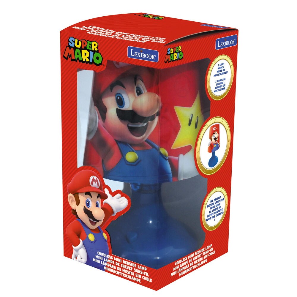 Mini lámpara LED de Super Mario con base azul - 2