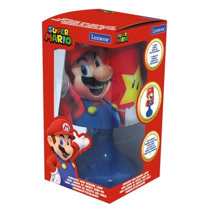 Mini lámpara LED de Super Mario con base azul - 2