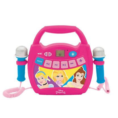 Altavoz karaoke rosa Disney Princesas con dos micrófonos - 2