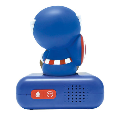 Despertador 3D azul de Capitán América con pantalla LCD - 2
