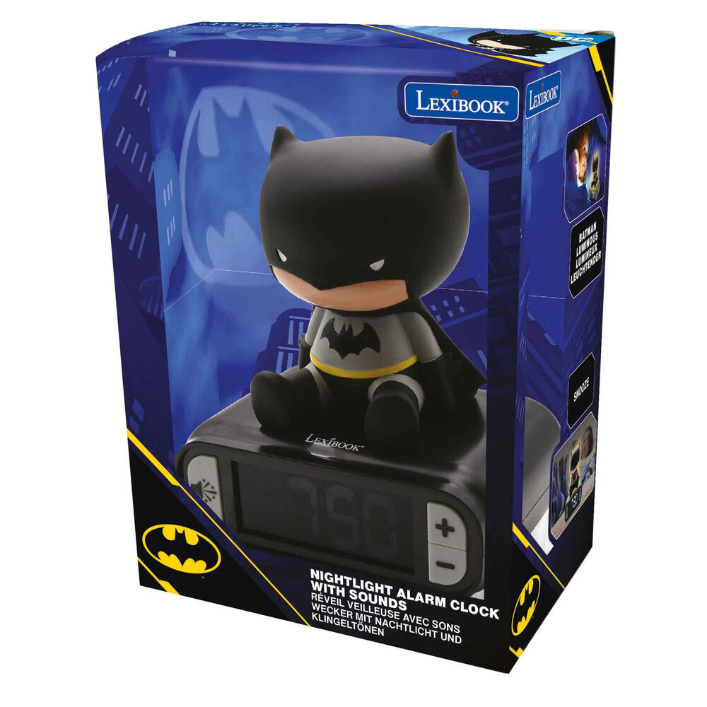Reloj despertador 3D de Batman DC Comics con pantalla LCD - 2