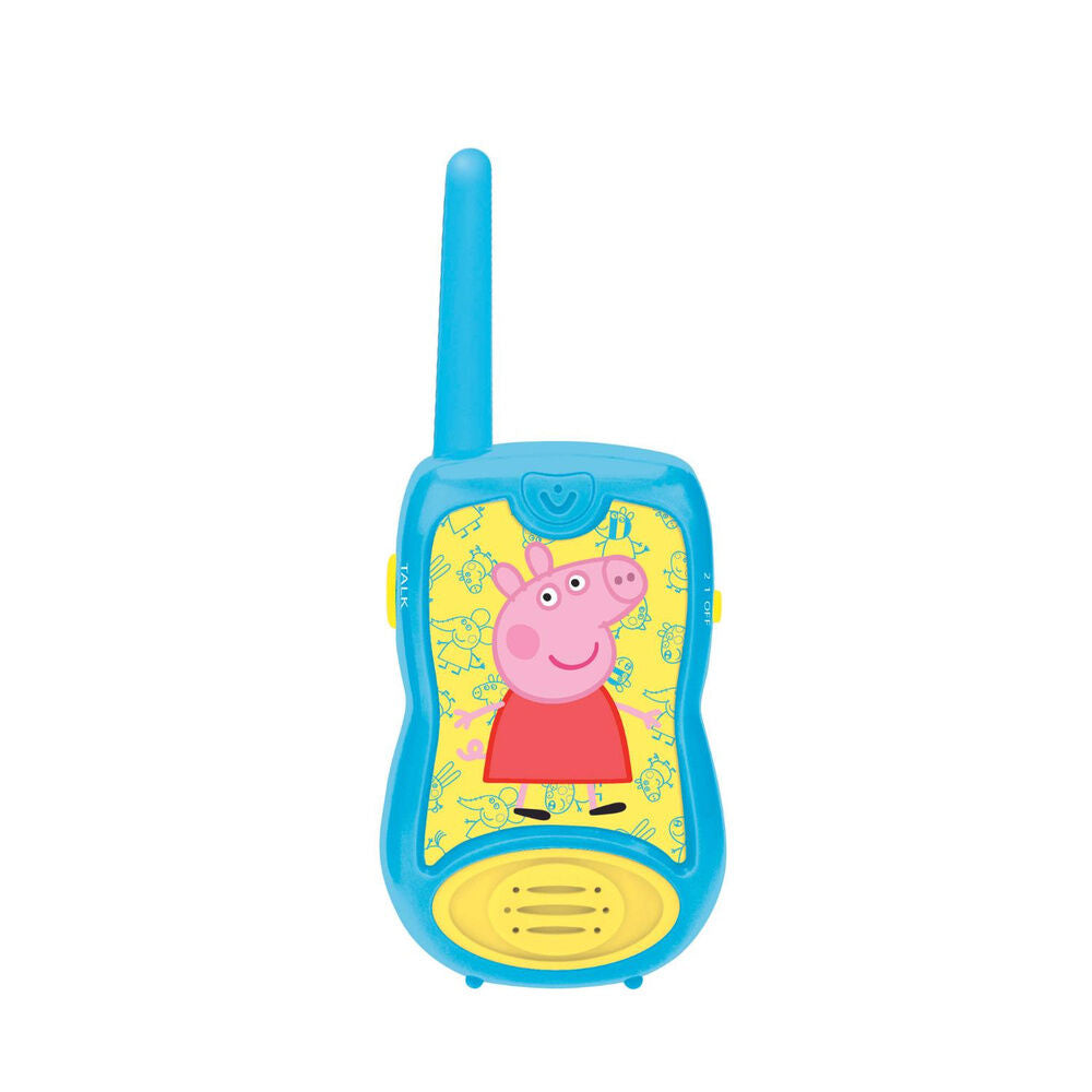 Walkie-talkies Peppa Pig azules con detalles amarillos - 2