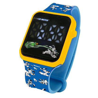 Reloj digital LED azul de Asterix y Obelix con caja amarilla - 3