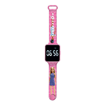 Reloj digital LED Barbie rosa con correa ajustable - 3