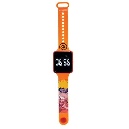 Reloj digital LED naranja Naruto Shippuden con correa ajustable - 3