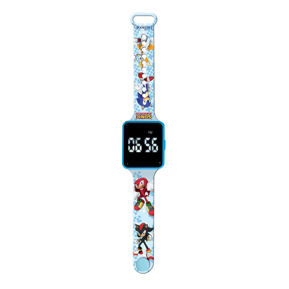 Reloj digital LED azul de Sonic The Hedgehog con correa ajustable - 3