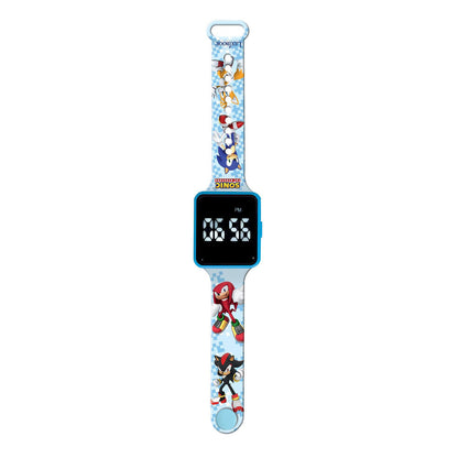 Reloj digital LED azul de Sonic The Hedgehog con correa ajustable - 3