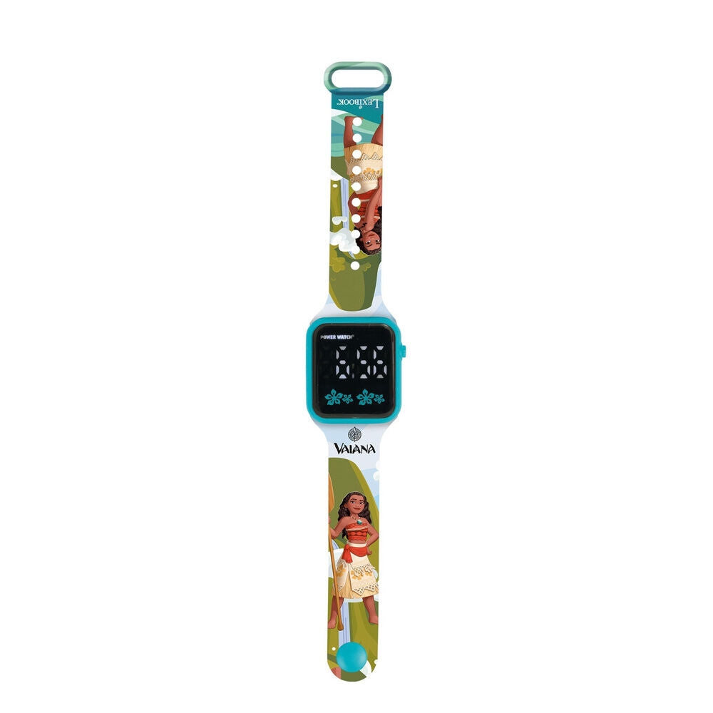 Reloj digital LED Lexibook de Vaiana Disney con correa ilustrada - 3