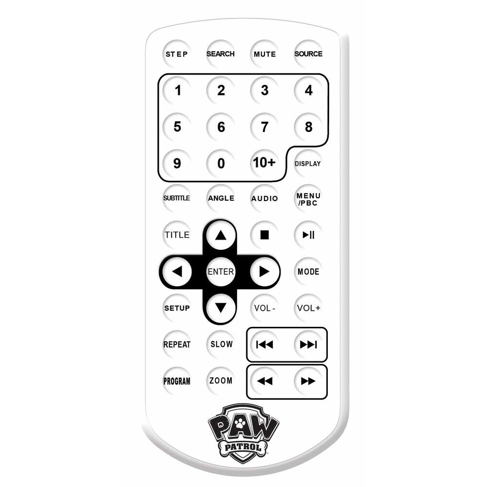 Reproductor DVD portátil azul de Paw Patrol con pantalla giratoria y mando a distancia - 3