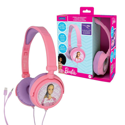Auriculares Barbie Lexibook rosas y morados con cable - 3