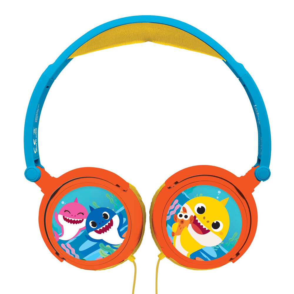 Auriculares plegables Baby Shark de LEXIBOOK en azul, amarillo y naranja - 3