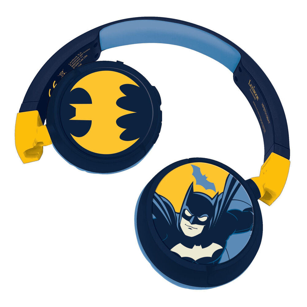 Auriculares plegables Batman DC Comics en azul y amarillo - 3
