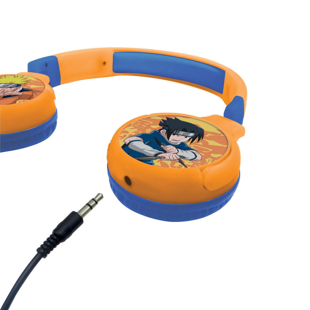 Auriculares plegables Naruto Shippuden naranjas y azules - 3