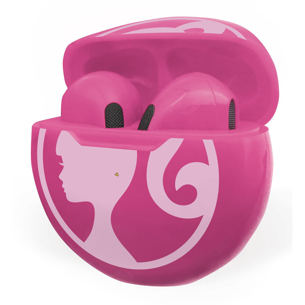 Auriculares inalámbricos Barbie rosas con estuche de carga - 3