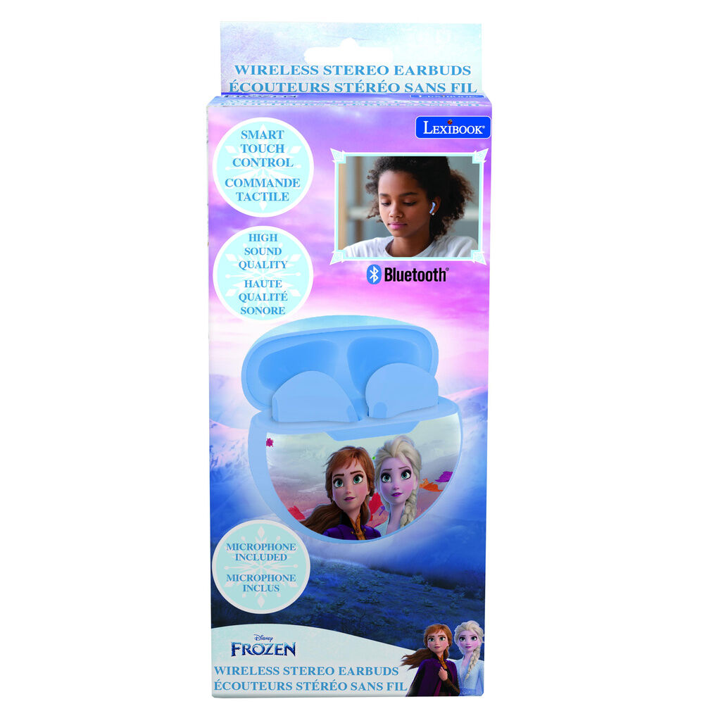 Auriculares inalámbricos Frozen Disney con estuche azul de carga - 3