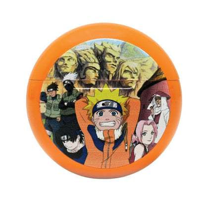Auriculares inalámbricos naranjas Naruto Shippuden con estuche de recarga - 3