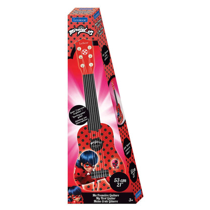 Guitarra infantil Lexibook Ladybug roja con lunares negros - 3