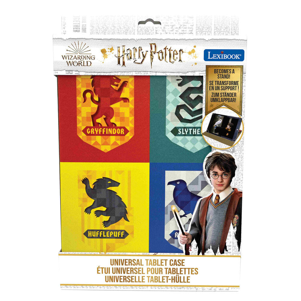 Funda de tablet Harry Potter con las cuatro casas de Hogwarts - 3
