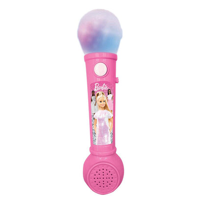 Micrófono luminoso rosa Barbie con altavoz - 3