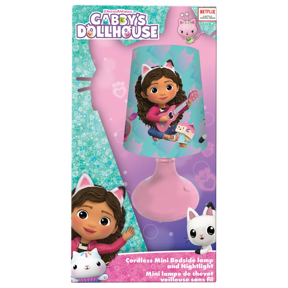Mini lámpara rosa de Gabby’s Dollhouse con Gabby tocando la guitarra - 3