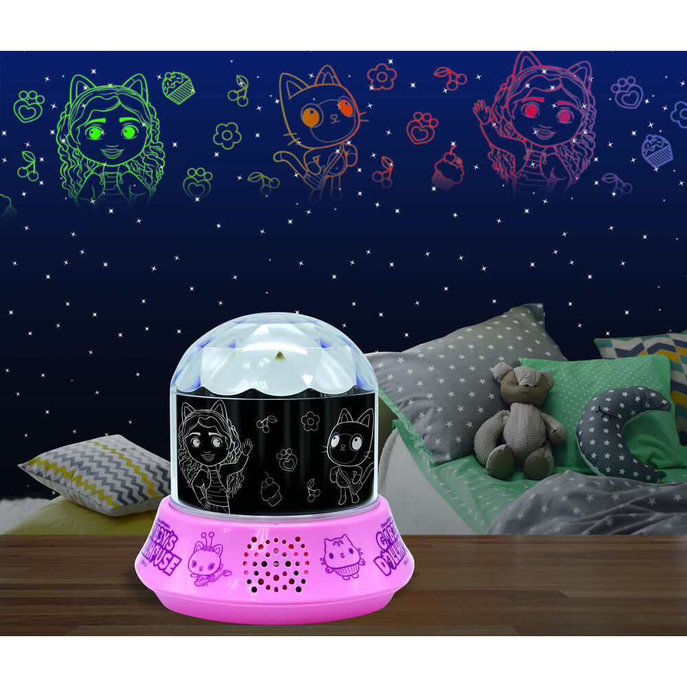 Luz nocturna rosa con altavoz de La Casa de Muñecas de Gabby - 3