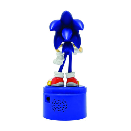 Luz nocturna con altavoz de Sonic sobre base azul - 3