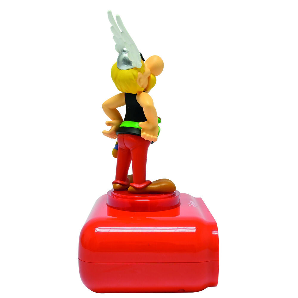 Reloj despertador rojo LEXIBOOK con figura 3D de Astérix - 3