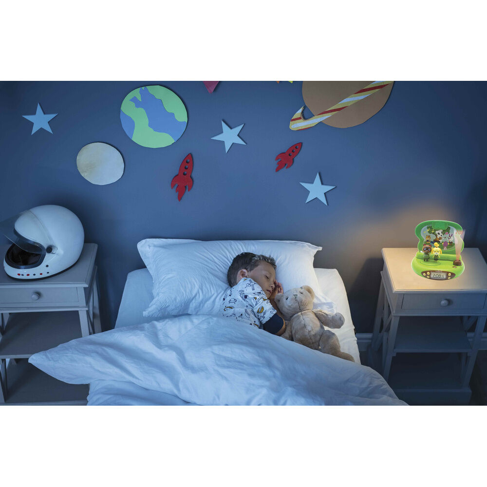 Reloj despertador proyector 3D verde de Animal Crossing LEXIBOOK - 3