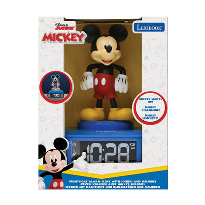 Reloj despertador azul con figura 3D de Mickey Disney - 5