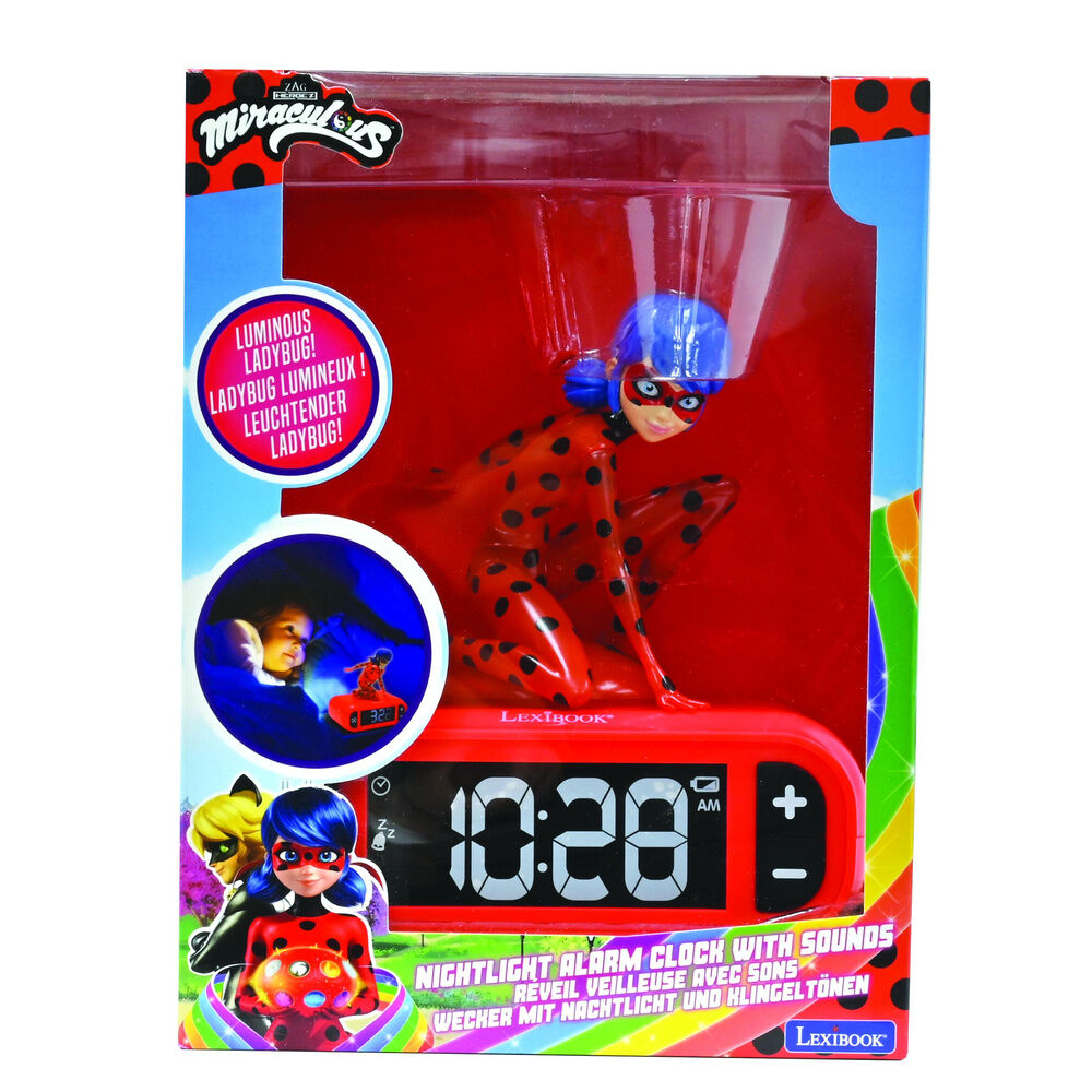 Despertador 3D de Ladybug Lexibook con pantalla LCD - 5