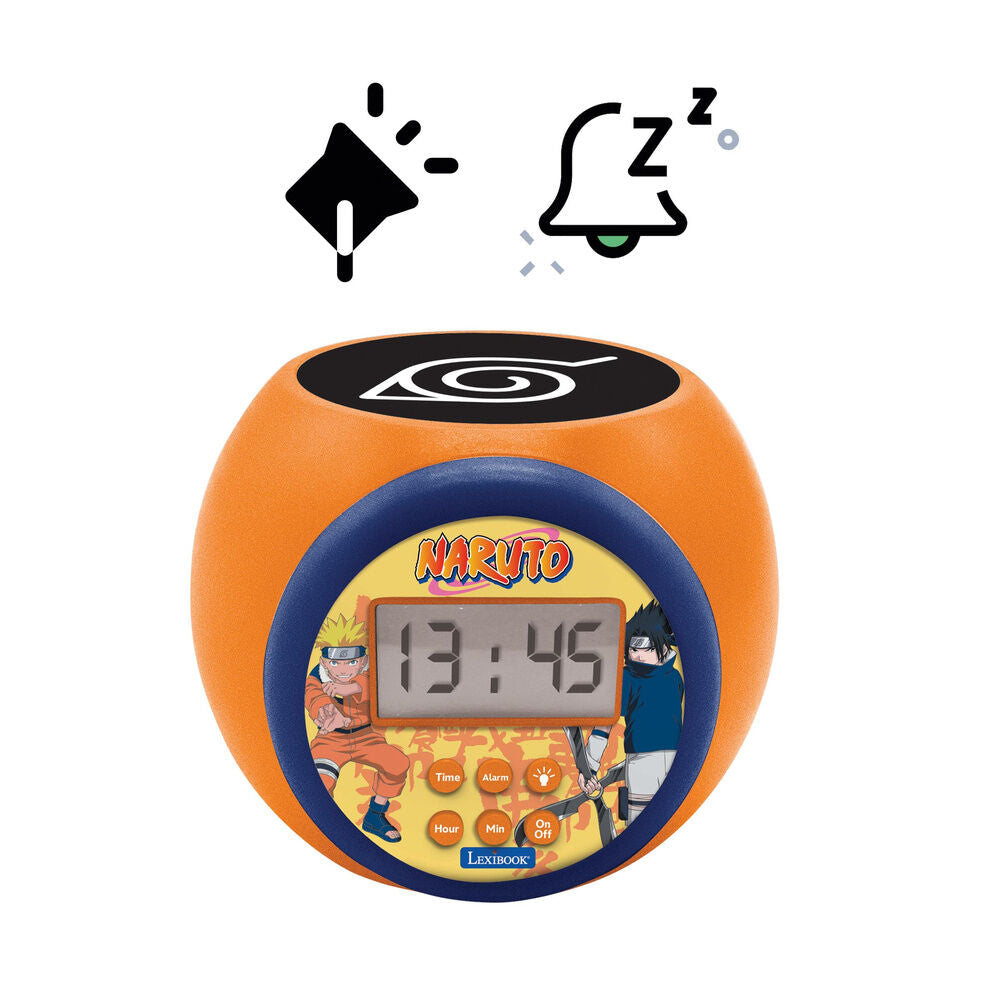 Reloj despertador Naruto naranja con pantalla LCD y luz nocturna - 4
