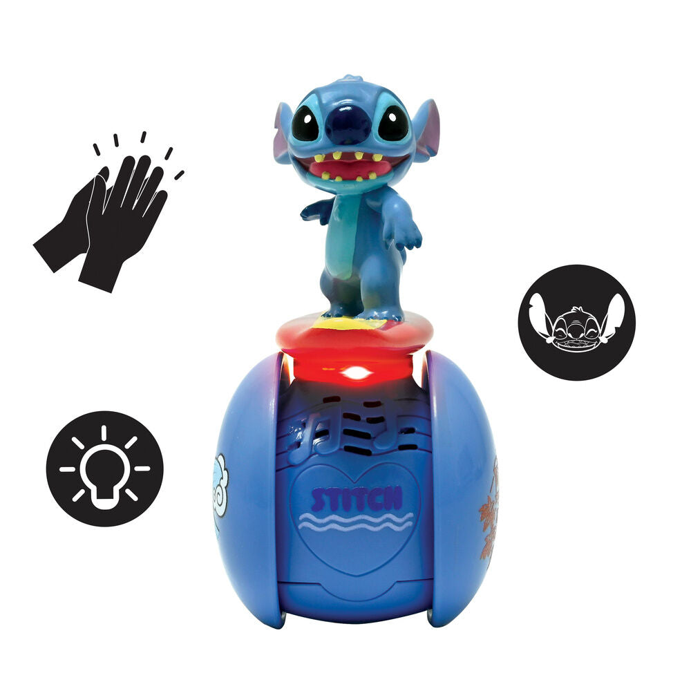 Robot interactivo Stitch Surfista Disney con luces - 4