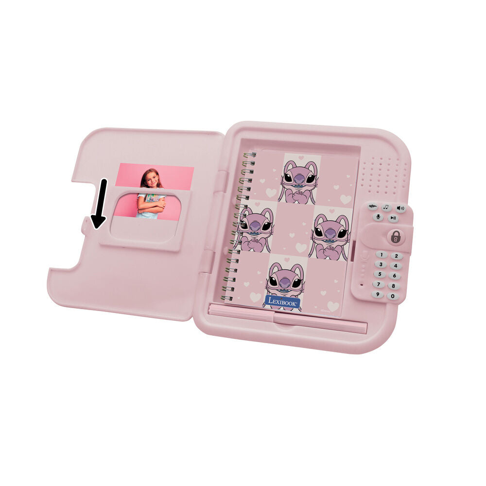 Diario electrónico rosa Disney Stitch con cuaderno y bolígrafo - 3