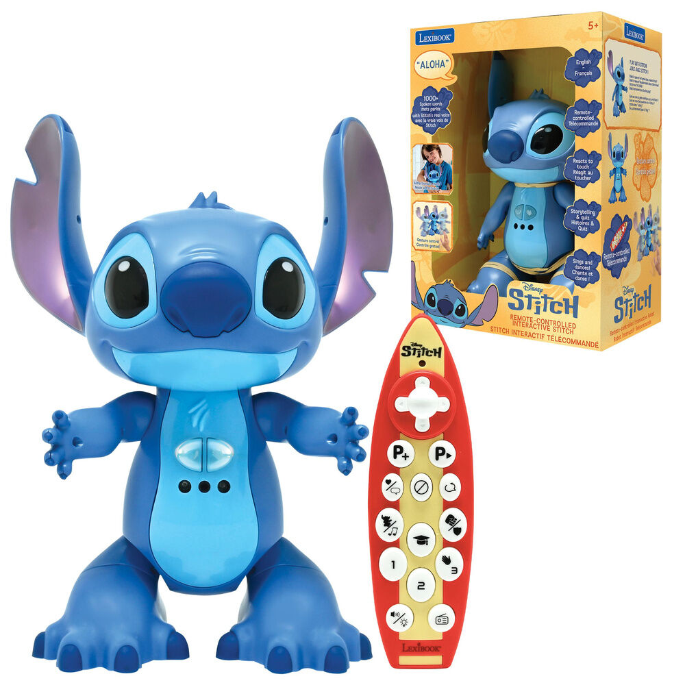 Muñeco teledirigido Stitch Disney azul con mando rojo - 3