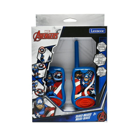 Walkie-talkies azules y rojos de Avengers Marvel con Capitán América - 3