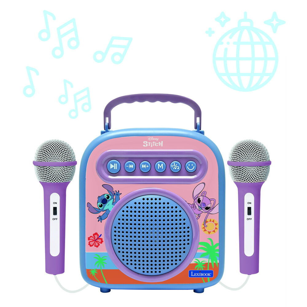 Altavoz Bluetooth Stitch Disney Lexibook con dos micrófonos - 4