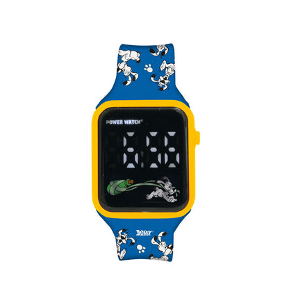 Reloj digital LED azul de Asterix y Obelix con caja amarilla - 4