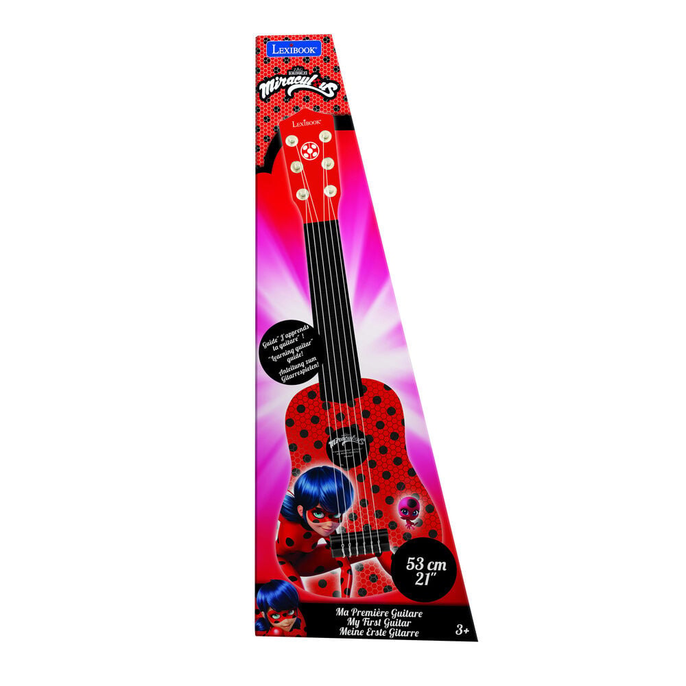 Guitarra infantil Lexibook Ladybug roja con lunares negros - 4
