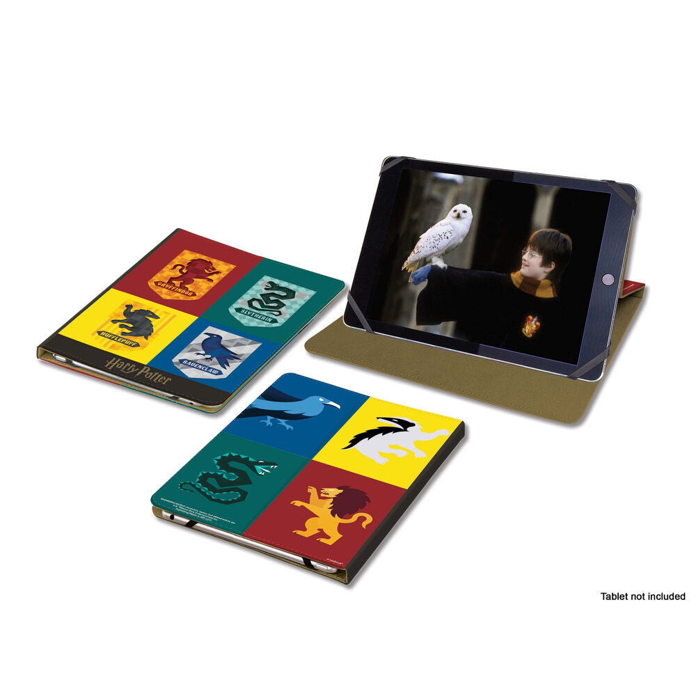 Funda de tablet Harry Potter con las cuatro casas de Hogwarts - 4