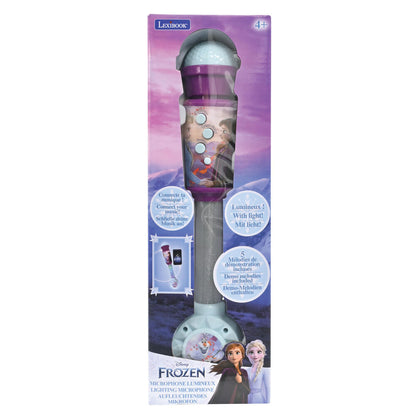 Micrófono luminoso Disney Frozen con Elsa, Anna y Olaf - 4