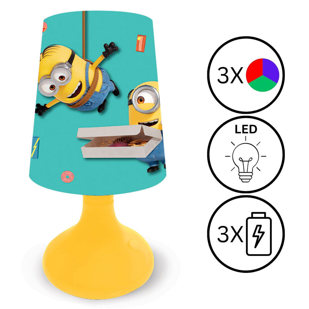 Mini lámpara Lexibook de Minions con pantalla turquesa y base amarilla - 4