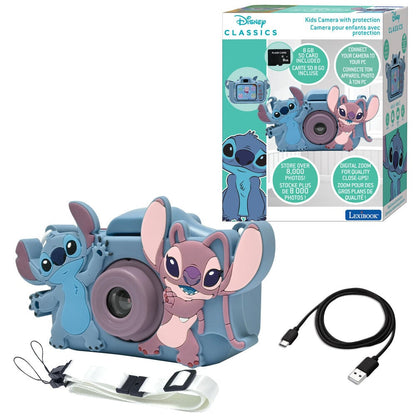 Cámara digital Disney Stitch y Angel con funda protectora - 5