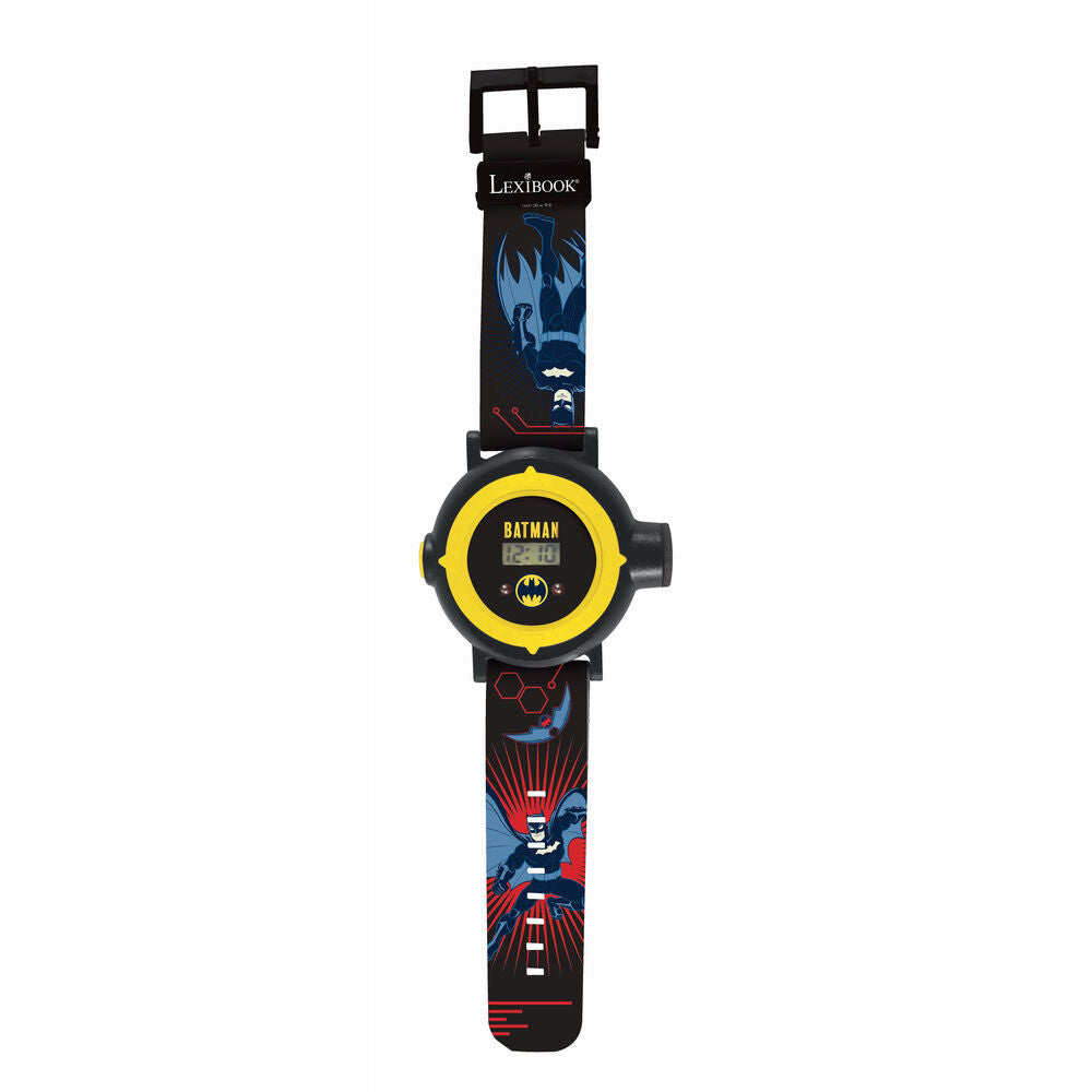 Reloj digital proyector Batman de Lexibook con correa negra y amarilla - 5