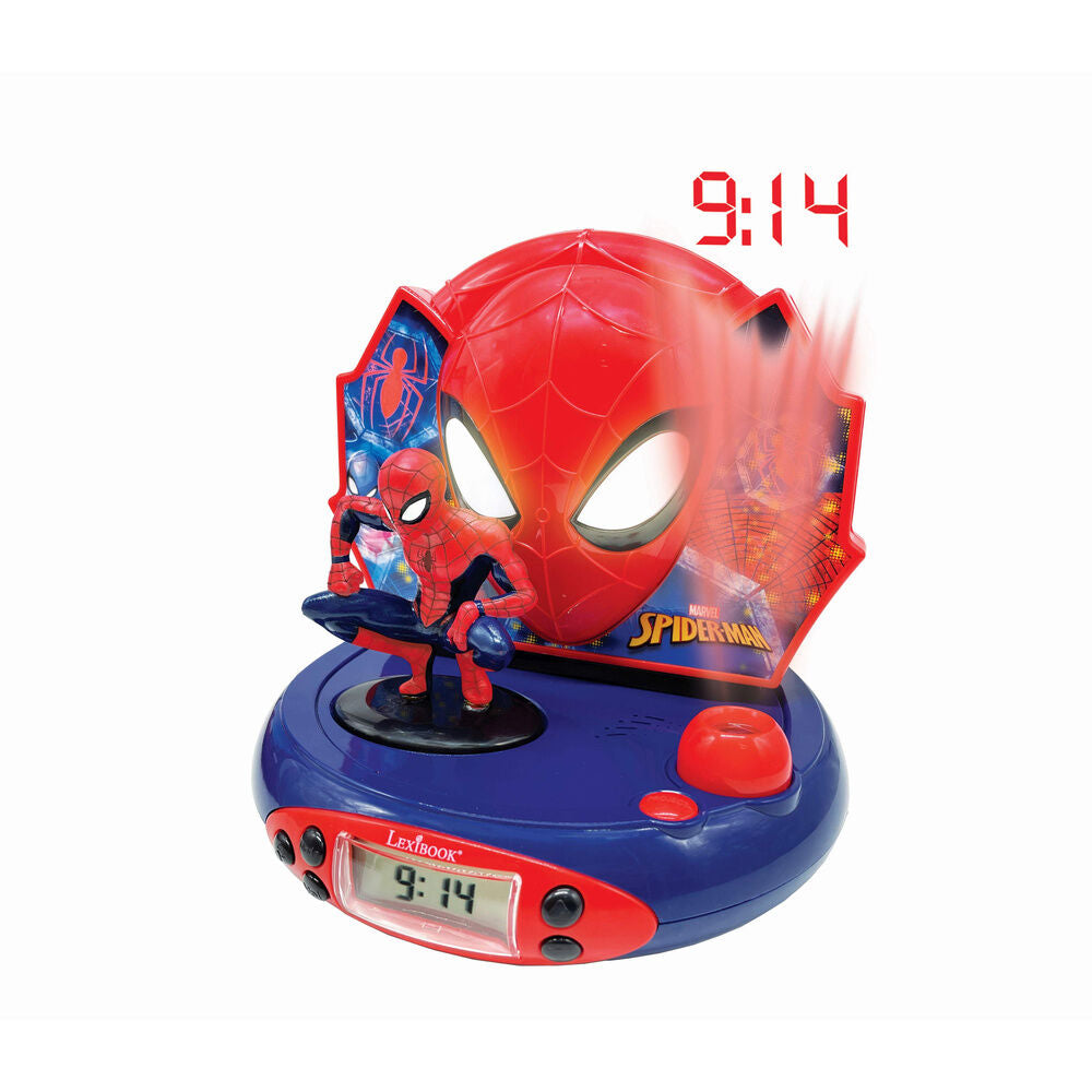Reloj despertador proyector 3D de Spiderman Marvel Lexibook - 6